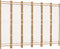 vidaXL - Kamerscherm - 6-panelen - inklapbaar - 240 - cm - bamboe - en - canvas