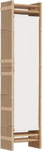 vidaXL - Kamerscherm - 6-panelen - inklapbaar - 240 - cm - bamboe - en - canvas