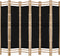 vidaXL - Kamerscherm - 6-panelen - inklapbaar - 240 - cm - bamboe - en - canvas