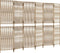 vidaXL - Kamerscherm - 6 - panelen - poly - rattan - beige