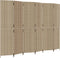 vidaXL - Kamerscherm - 6 - panelen - poly - rattan - beige