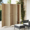 vidaXL - Kamerscherm - 6 - panelen - poly - rattan - beige