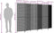 vidaXL - Kamerscherm - 6 - panelen - poly - rattan - beige