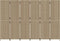vidaXL - Kamerscherm - 6 - panelen - poly - rattan - beige