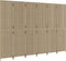 vidaXL - Kamerscherm - 6 - panelen - poly - rattan - beige