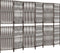 vidaXL - Kamerscherm - 6 - panelen - poly - rattan - bruin