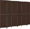 vidaXL - Kamerscherm - 6 - panelen - poly - rattan - bruin