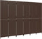 vidaXL - Kamerscherm - 6 - panelen - poly - rattan - bruin