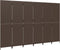 vidaXL - Kamerscherm - 6 - panelen - poly - rattan - bruin