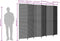 vidaXL - Kamerscherm - 6 - panelen - poly - rattan - bruin