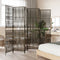 vidaXL - Kamerscherm - 6 - panelen - poly - rattan - bruin