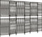 vidaXL - Kamerscherm - 6 - panelen - poly - rattan - grijs