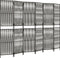 vidaXL - Kamerscherm - 6 - panelen - poly - rattan - grijs