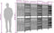 vidaXL - Kamerscherm - 6 - panelen - poly - rattan - grijs