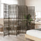 vidaXL - Kamerscherm - 6 - panelen - poly - rattan - grijs