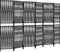 vidaXL - Kamerscherm - 6 - panelen - poly - rattan - zwart