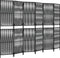 vidaXL - Kamerscherm - 6 - panelen - poly - rattan - zwart