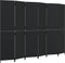 vidaXL - Kamerscherm - 6 - panelen - poly - rattan - zwart