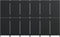 vidaXL - Kamerscherm - 6 - panelen - poly - rattan - zwart