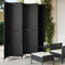 vidaXL - Kamerscherm - 6 - panelen - poly - rattan - zwart