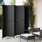 vidaXL - Kamerscherm - 6 - panelen - poly - rattan - zwart