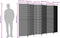 vidaXL - Kamerscherm - 6 - panelen - poly - rattan - zwart