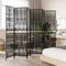 vidaXL - Kamerscherm - 6 - panelen - poly - rattan - zwart