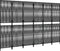 vidaXL - Kamerscherm - 6 - panelen - poly - rattan - zwart