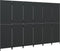 vidaXL - Kamerscherm - 6 - panelen - poly - rattan - zwart