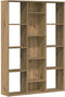 vidaXL - Kamerscherm/boekenkast - 100x24x140 - cm - bewerkt - hout - eikenkleurig