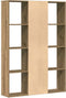 vidaXL - Kamerscherm/boekenkast - 100x24x140 - cm - bewerkt - hout - eikenkleurig