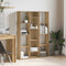vidaXL - Kamerscherm/boekenkast - 100x24x140 - cm - bewerkt - hout - eikenkleurig