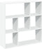 vidaXL - Kamerscherm - / - boekenkast - 102x29x103,5 - cm - bewerkt - hout - wit