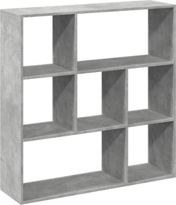 vidaXL - Kamerscherm - / - boekenkast - 102x29x103,5 - cm - hout - betongrijs