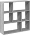vidaXL - Kamerscherm - / - boekenkast - 102x29x103,5 - cm - hout - grijs - sonoma
