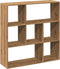 vidaXL - Kamerscherm - / - boekenkast - 102x29x103,5 - cm - hout - artisanaal - eiken