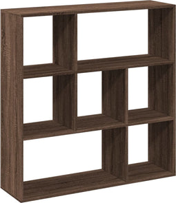 vidaXL - Kamerscherm - / - boekenkast - 102x29x103,5 - cm - hout - bruin - eikenkleur