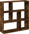 vidaXL - Kamerscherm - / - boekenkast - 102x29x103,5 - cm - hout - gerookt - eiken