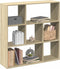 vidaXL - Kamerscherm - / - boekenkast - 102x29x103,5 - cm - hout - sonoma - eikenkleur