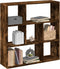 vidaXL - Kamerscherm - / - boekenkast - 102x29x103,5 - cm - hout - gerookt - eiken
