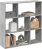 vidaXL - Kamerscherm - / - boekenkast - 102x29x103,5 - cm - hout - betongrijs