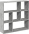 vidaXL - Kamerscherm - / - boekenkast - 102x29x103,5 - cm - hout - betongrijs