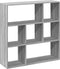 vidaXL - Kamerscherm - / - boekenkast - 102x29x103,5 - cm - hout - grijs - sonoma