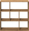 vidaXL - Kamerscherm - / - boekenkast - 102x29x103,5 - cm - hout - artisanaal - eiken