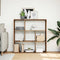 vidaXL - Kamerscherm - / - boekenkast - 102x29x103,5 - cm - hout - artisanaal - eiken
