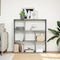 vidaXL - Kamerscherm - / - boekenkast - 102x29x103,5 - cm - hout - grijs - sonoma