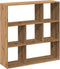 vidaXL - Kamerscherm - / - boekenkast - 102x29x103,5 - cm - hout - artisanaal - eiken