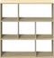 vidaXL - Kamerscherm - / - boekenkast - 102x29x103,5 - cm - hout - sonoma - eikenkleur