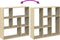 vidaXL - Kamerscherm - / - boekenkast - 102x29x103,5 - cm - hout - sonoma - eikenkleur
