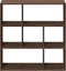vidaXL - Kamerscherm - / - boekenkast - 102x29x103,5 - cm - hout - bruin - eikenkleur
